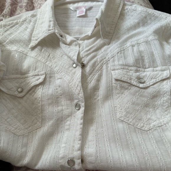 Arizona size large snap down shirt , also silver stitching - Picture 5 of 7